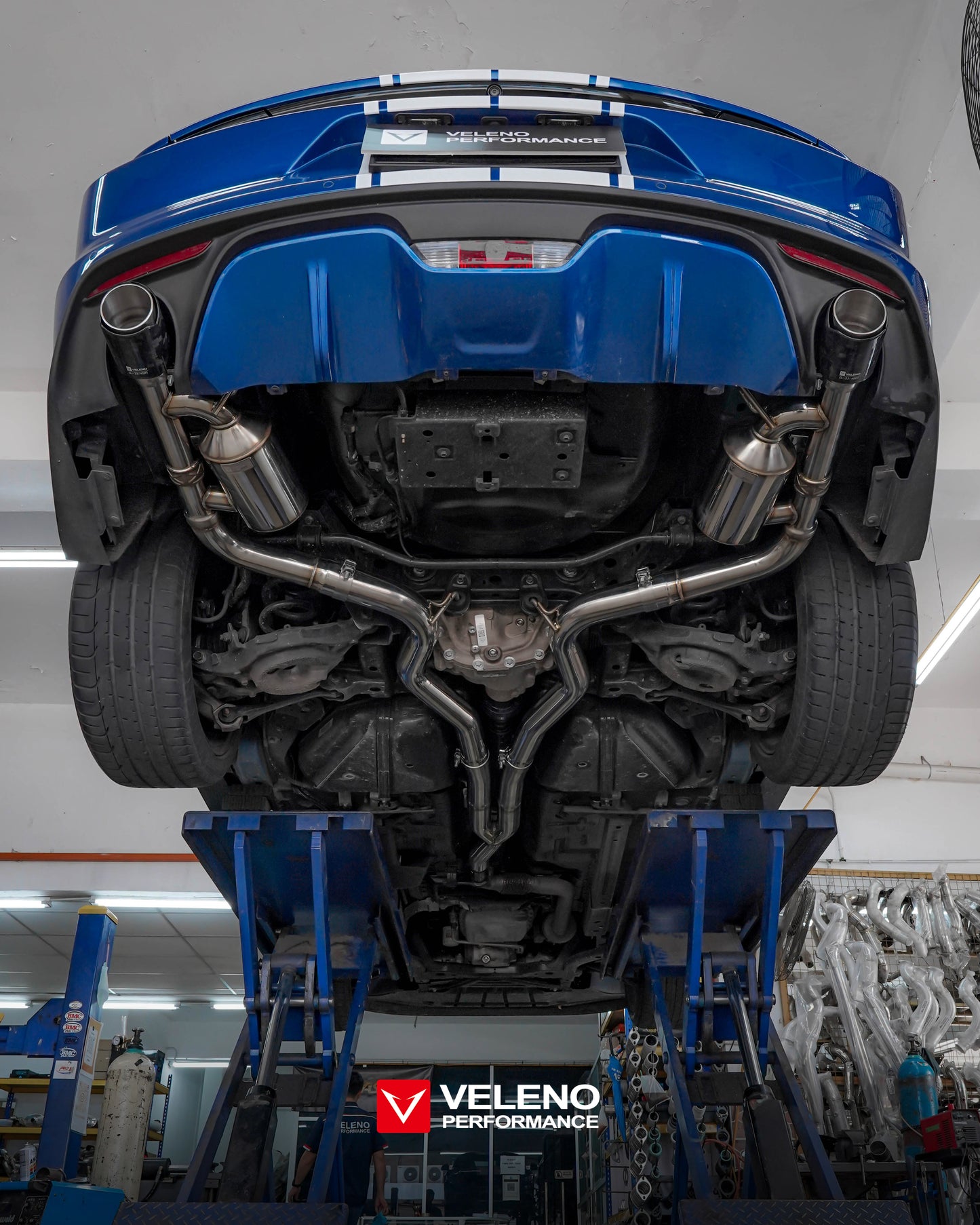 Veleno Ford Mustang 2.3 & 5.0cc catback exhaust system